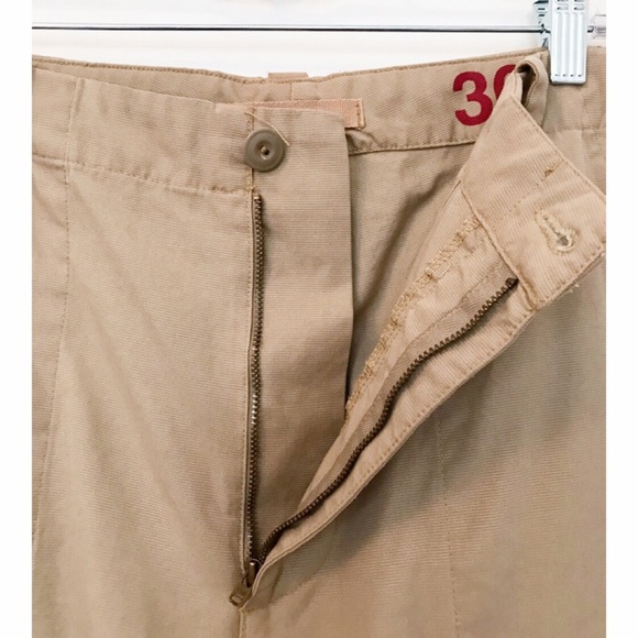 👖 GAP Cadet Relaxed Fit Khaki Cargo Pants Size: 36x34 - Picture 6 of 7